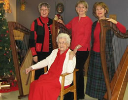 Susan and Janine at a Christmas concert in Perth, Ontario