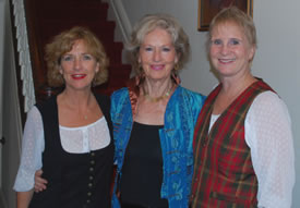 Harp musicians Susan and Janine with Mary O'Hara